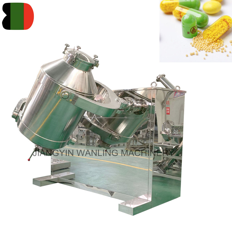 WLS Pharmaceutical Powder 3D Drum Mixer Miksemaskin